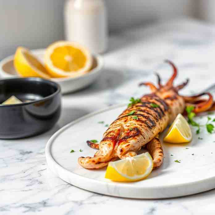 Grilled Squid Recipe - Best Fish to Cook at Home, Healthy & Easy